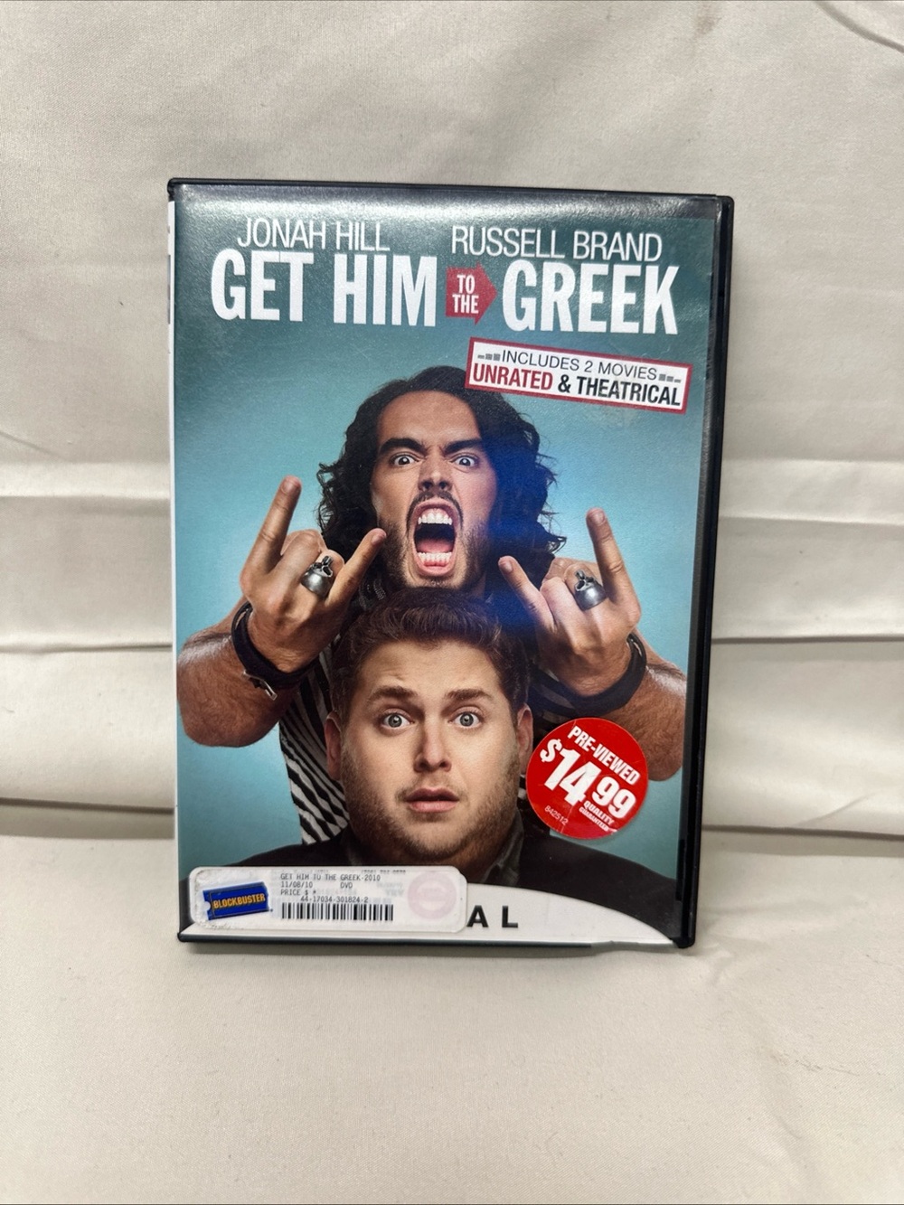 Get Him to the Greek DVD - Teal & Black Cover